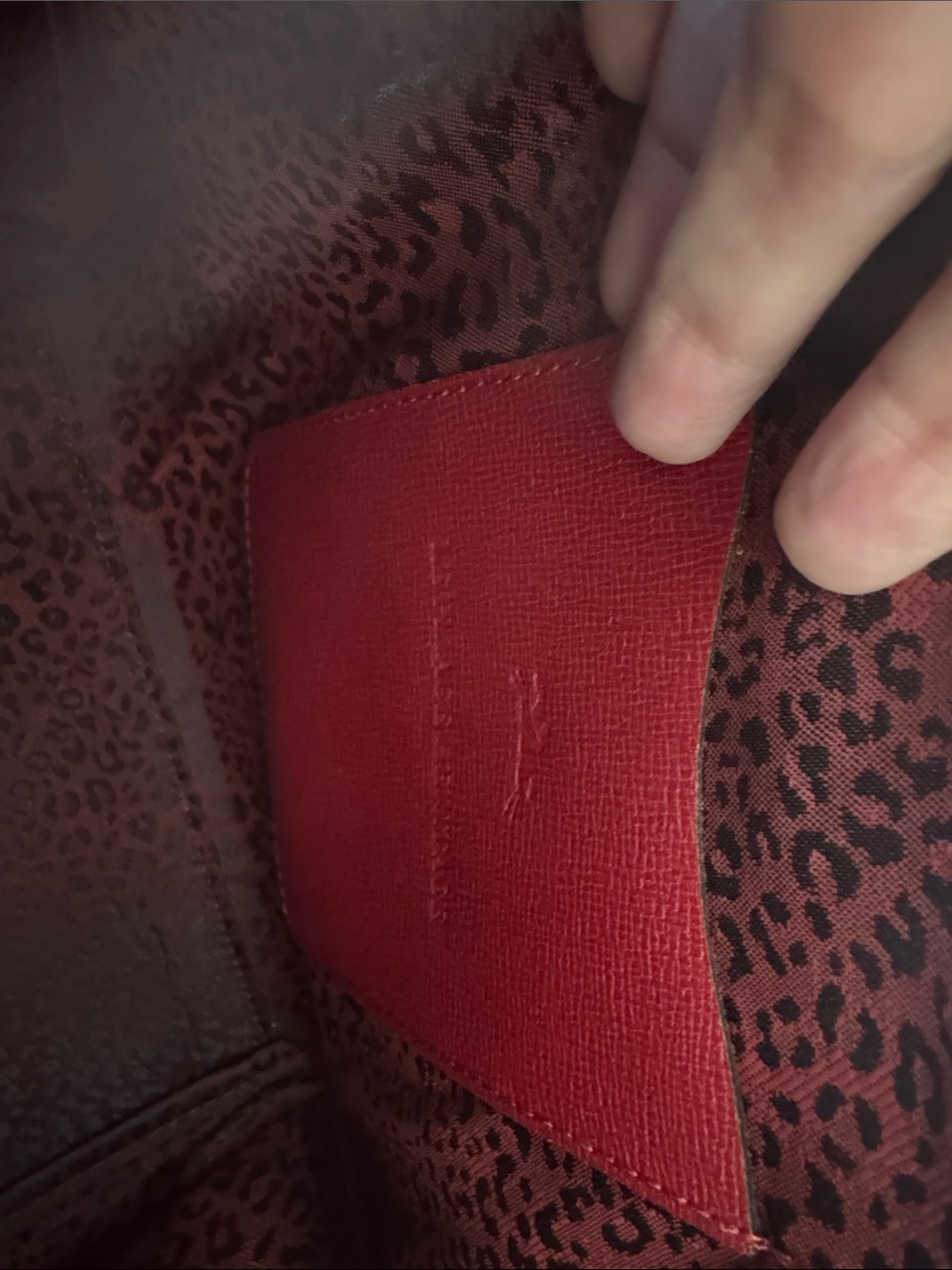 Longchamp Red Leather Satchel Tote with Detachable Strap - Picture 10 of 10